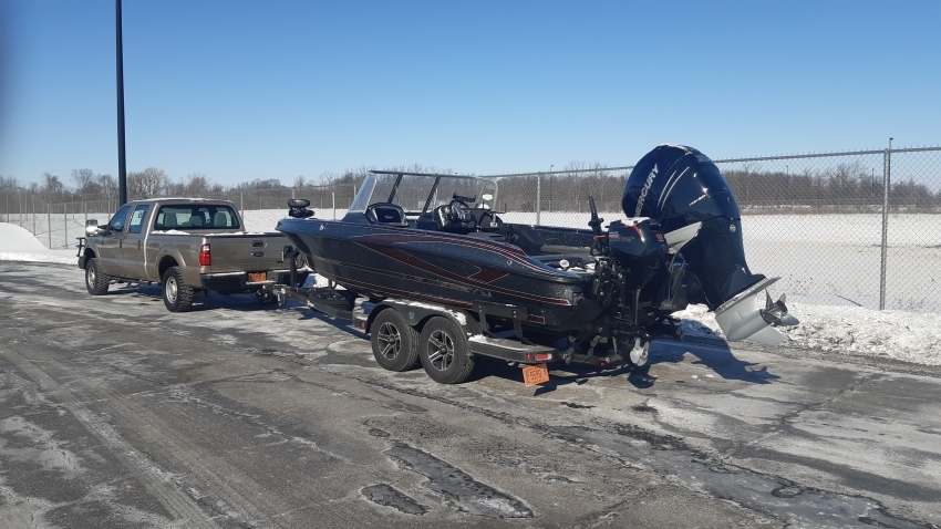 Доставка катера Triton 216 из Канады февраль 2021